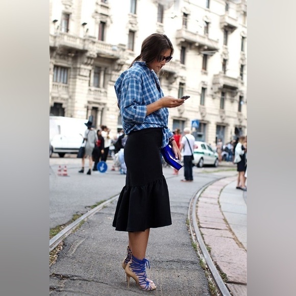 Melanie Lyne Minty Fresh Ruffle Bottom Pencil Skirt - Picture 12 of 15